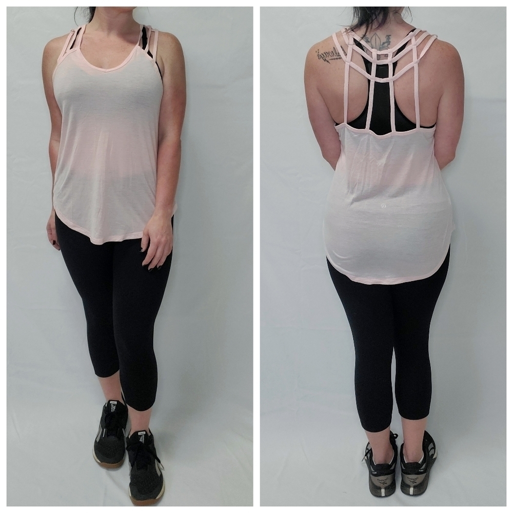 Athleisure Activewear 3pc Outfit Set - Leggings, Tank, & Sports Bra